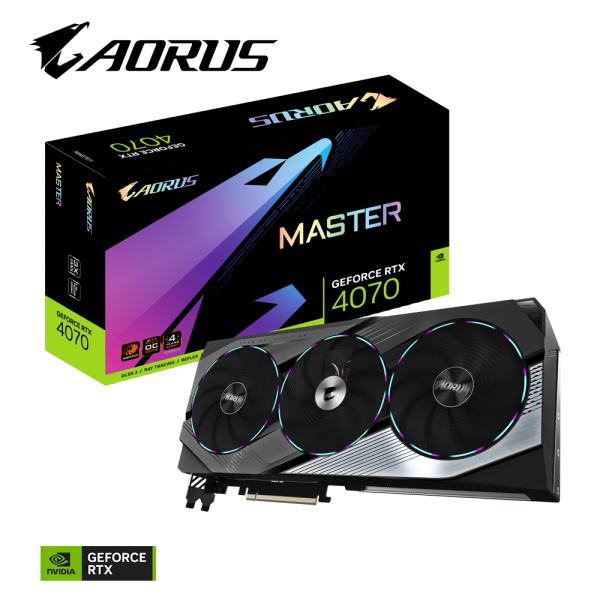 Card màn hình VGA GIGABYTE AORUS GeForce RTX 4070 MASTER 12G GDDR6X (N4070AORUS M-12GD)