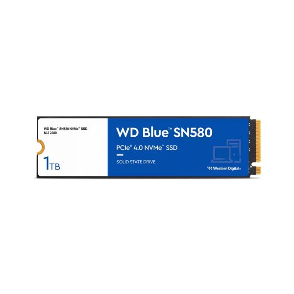 Ổ cứng SSD WD 1TB Blue SN580 M.2 NVMe PCIe Gen4x4 (WDS100T3B0E)