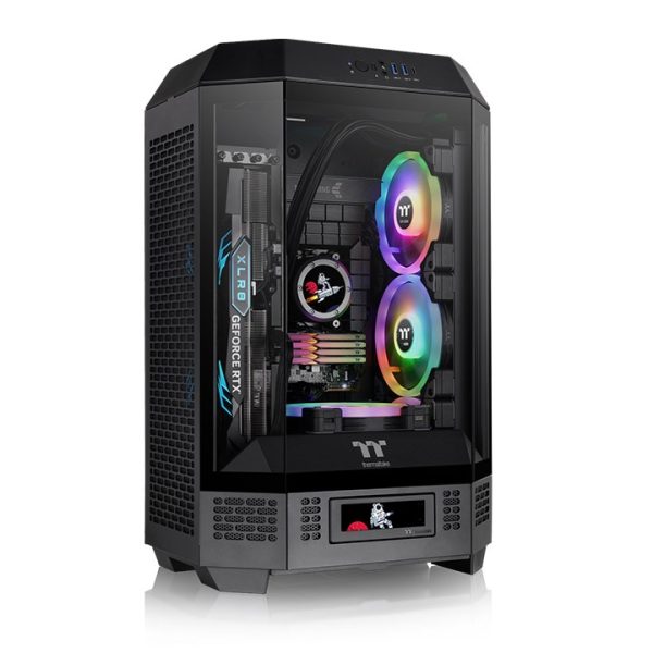 Vỏ Case Thermaltake Tower 300 TG Black (Micro Tower, m-ATX, Sẵn 2 Fan, Max 8 Fan)