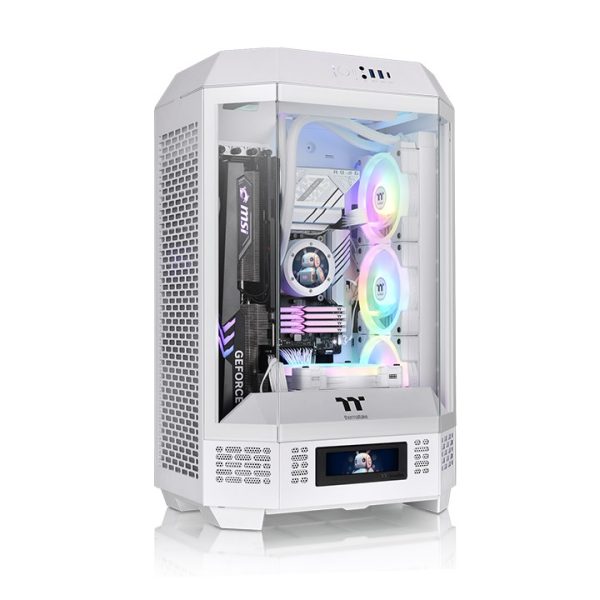 Vỏ Case Thermaltake Tower 300 TG Snow (Micro Tower, m-ATX, Sẵn 2 Fan, Max 8 Fan)