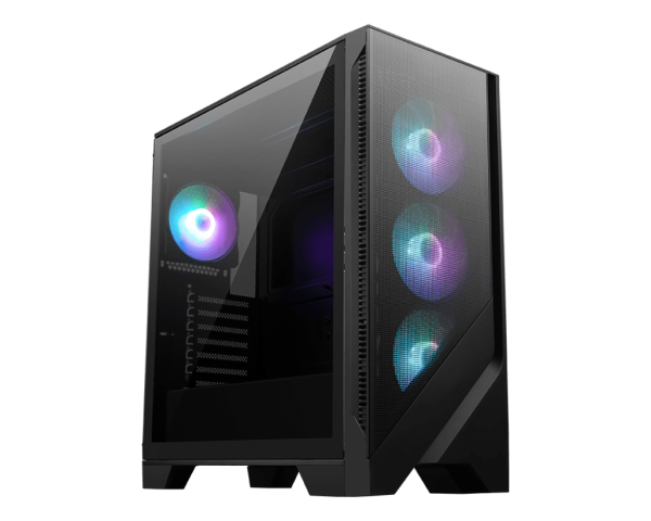 Vỏ case MSI MAG FORGE 320R AIRFLOW (Mid Tower, ATX, Sẵn 4 fan ARGB, Max 11 fan)