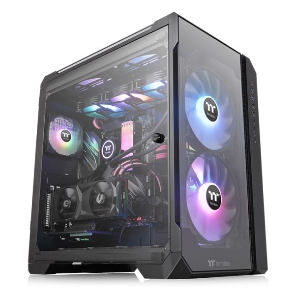 Vỏ Case Thermaltake View 51 TG ARGB Black (Full Tower, E-ATX, Sẵn 3 Fan ARGB, Max 13 Fan, Kính mặt hông có bản lề)