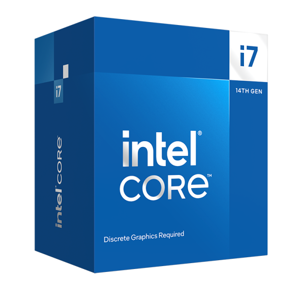 CPU Intel Core i7 14700F (2.1GHz Up To 5.4GHz, 20 Nhân 28 Luồng, 33MB Cache, 65W, Socket LGA1700, No GPU)