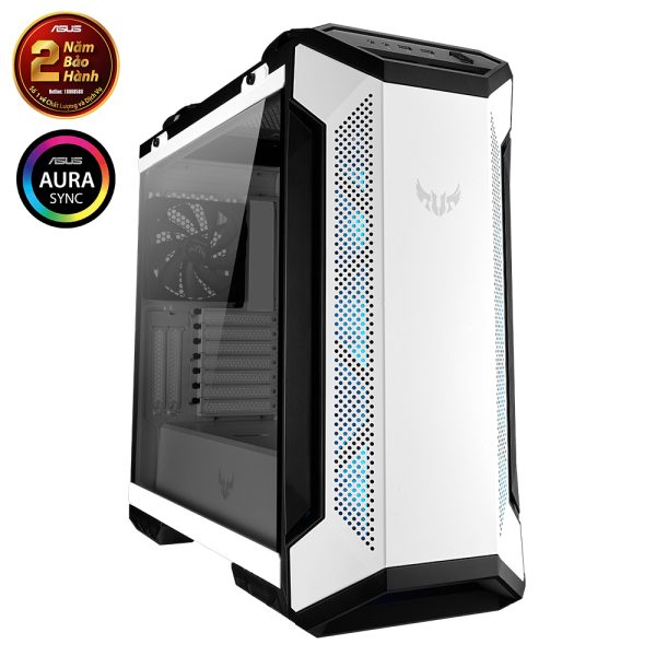 Vỏ Case Asus TUF Gaming GT501 White Edition (Mid Tower, E-ATX, Có quai xách, Sẵn 4 Fan, Max 7 Fan)