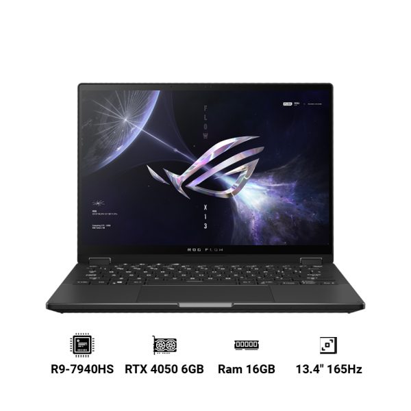 Laptop Gaming ASUS ROG FLOW X13 GV302XU-MU223W (AMD Ryzen 9-7940HS, RAM 16GB, SSD 1TB, RTX 4050, Màn Hình 13.4inch WQXGA 165Hz, Windows 11)
