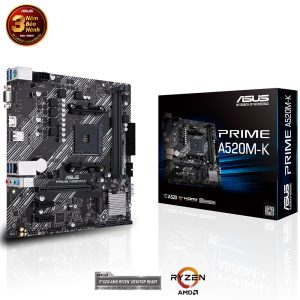 Mainboard Asus PRIME A520M-K (AM4, 2 x DDR4, VGA, HDMI, M.2 PCIe 3.0, m-ATX)