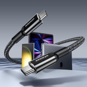 Cáp USB-C to USB-C INNOSTYLE POWERFLEX 100W/10GBPS 4K/60HZ, Màu đen (ICC200ALB)