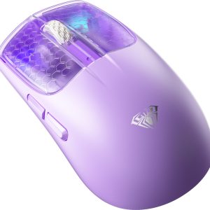Chuột Gaming Không Dây AULA SC560 Purple (10.000 DPI, 3 chế độ kết nối, Trọng lượng 55g siêu nhẹ, LED RGB)