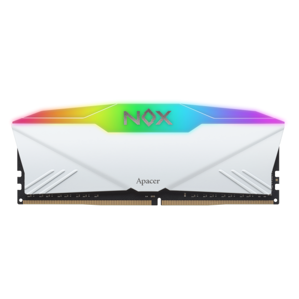 RAM Desktop DDR4 Apacer NOX RGB 16GB 3200MHz AURA2 White (AH4U16G32C28YNWAA-1)