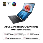 Laptop ASUS ZenBook Duo OLED UX8406MA-PZ142W (Intel Core Ultra 9 185H, RAM 32GB, SSD 1TB, VGA Intel Arc Graphics, Màn Hình 2x 14inch 3K OLED 120Hz DCI-P3 Touch, Windows 11)