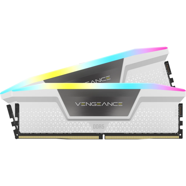 Ram Desktop DDR5 Corsair 32GB (2x16GB) 5200MHz VENGEANCE RGB White (CMH32GX5M2B5200C40W)