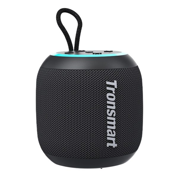 Loa Bluetooth Tronsmart T7 Mini Black (15W, Bluetooth 5.3, AUX, MicroSD, Pin 18 giờ, Chống nước IPX7, LED)