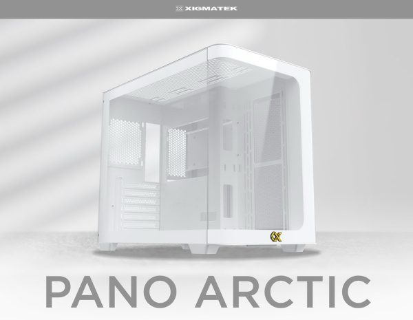 Vỏ case Xigmatek ALPHA PANO Arctic - EN43055 (E-ATX, 2 mặt cường lực, Chưa bao gồm fan, Max 10 fan, Rad 360)