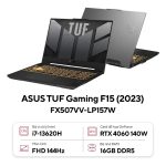 Laptop ASUS TUF Gaming F15 FX507VV-LP157W (Intel Core i7-13620H, RAM 16GB, SSD 512GB, GeForce RTX 4060 8GB, Màn Hình 15.6inch FHD 144Hz 100% sRGB, Windows 11)
