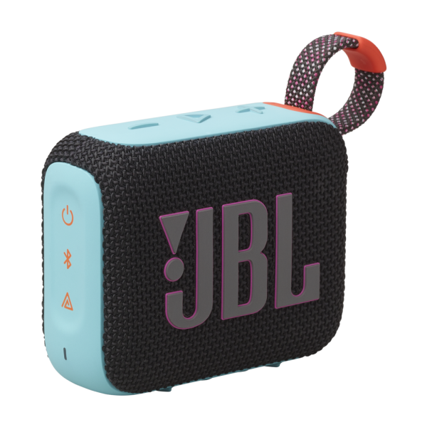 Loa di động JBL Go 4 Funky Black (4.2W, Bluetooth 5.3,  Pin 7 giờ, IP67, AURACAST)