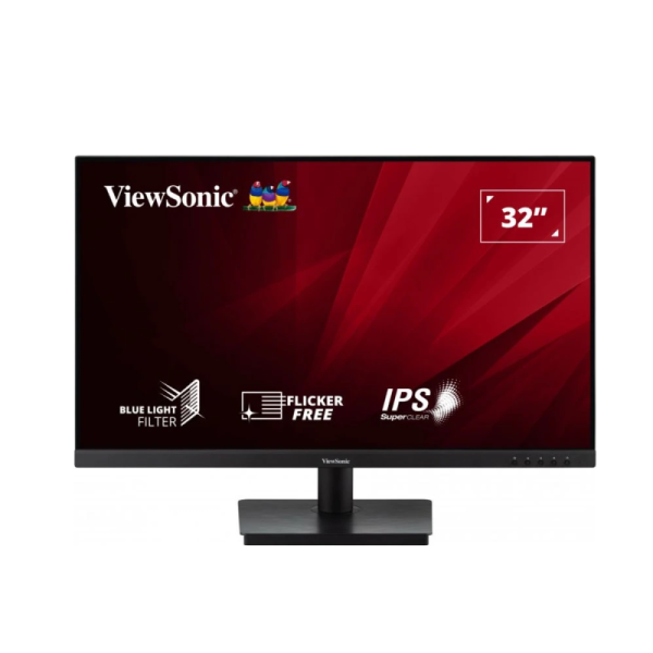 Màn Hình ViewSonic 31.5inch VA3209-MH (FullHD, IPS, 75Hz, 4ms, 250 nits, HDMI, VGA, Tích Hợp Loa)