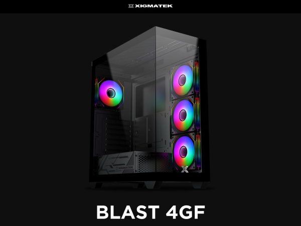 Vỏ case Xigmatek  BLAST 4GF Black - EN44908 (E-ATX, Sẵn 4 fan RGB, Max 10 fan, Rad 360)