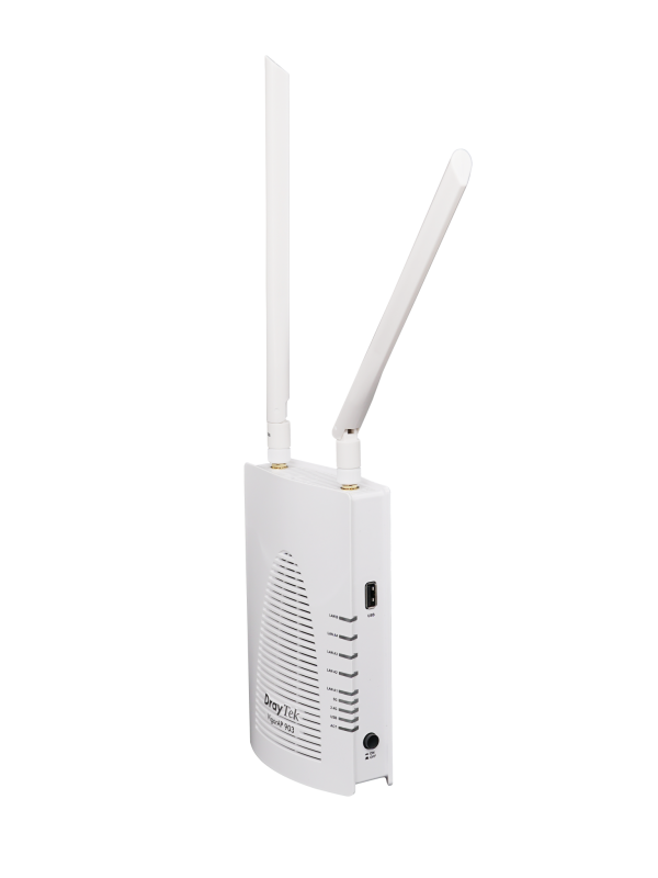 Bộ Phát Wifi Draytek VigorAP 903 (AC1300, 2 băng tần, 2 anten, 5x LAN, 1x POE, MESH, Gắn tường)