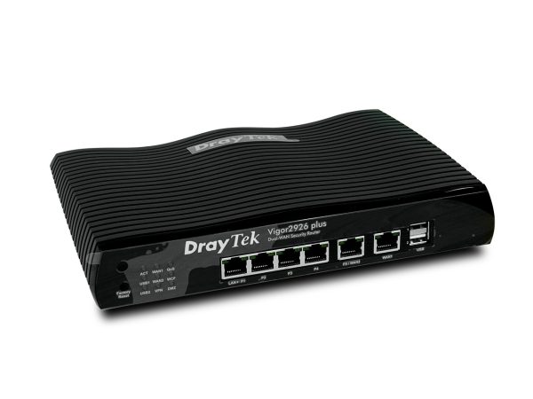 Router Cân Bằng Tải Draytek Vigor2926 Plus (2x WAN + 4x LAN Gigabit, 2 x USB 2.0)