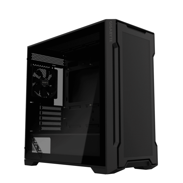 Vỏ case GIGABYTE C102G Glass Black (GB-C102G) (m-ATX, Sẵn 2 fan 120, Max 9 fan, Rad 360)