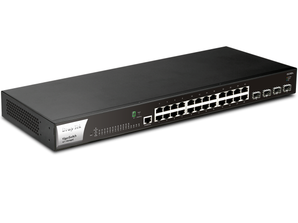 Switch Quản Lý 28 Port DrayTek VigorSwitch G2282x L2+ Managed 10G (24x RJ45 Gigabit + 4x SFP+ 10Gbps, 1x Console)