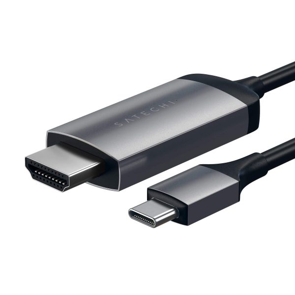 Cáp Chuyển đổi Satechi USB-C To HDMI 4K 60Hz (HDMI 1.4, 2 Đầu Dương, Dài 1.8m) (ST-CHDMIM)