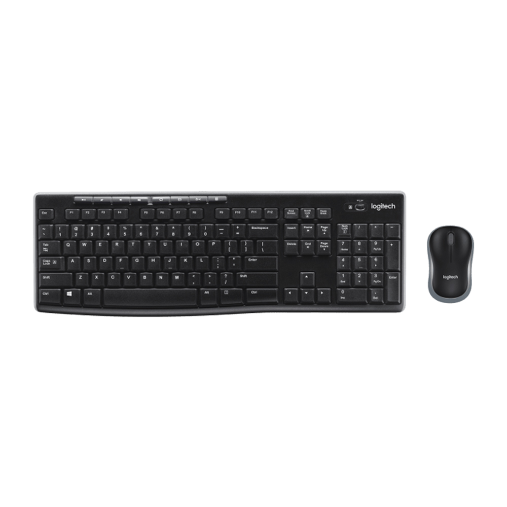 Bộ bàn phím chuột không dây Logitech MK270/MK270R (Đen) Bộ bàn phím chuột không dây Logitech MK270/MK270R (Đen)
