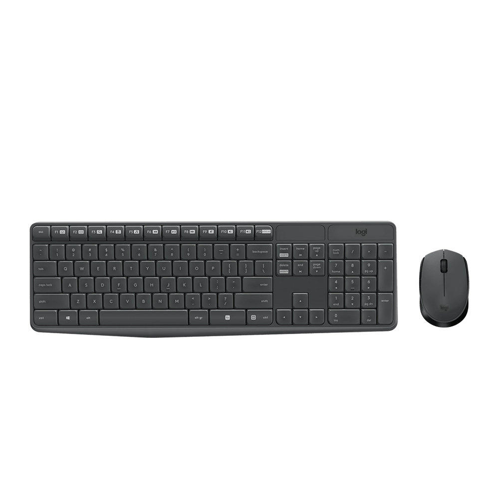 Bộ bàn phím chuột không dây Logitech MK235 (Đen) Bộ bàn phím chuột không dây Logitech MK235 (Đen)