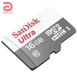 Thẻ nhớ Micro SD Sandisk 16Gb Class 10 Read 80MB/s