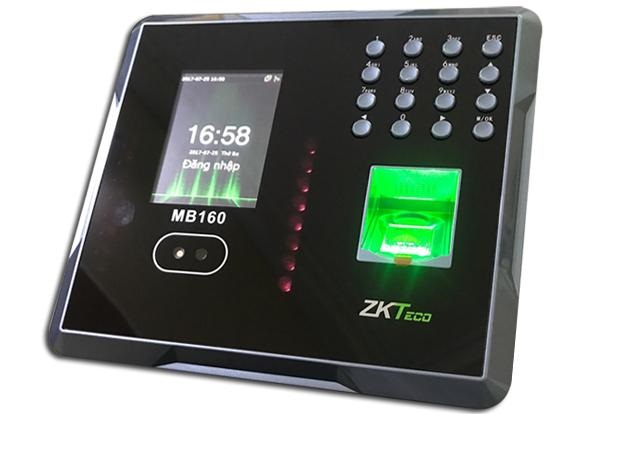 Máy chấm công kiểm soát khuôn mặt, vân tay ZKteco MB160