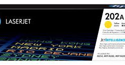 Mực hộp in laser HP 202A Yellow (CF502A) (Dùng cho máy LaserJet Pro M254dw/M254nw/M280nw/M281fdn/M281fdw)
