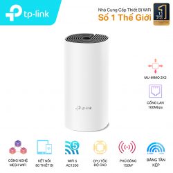 Bộ phát wifi TP-Link Deco M4 1-Pack (Chuẩn AC/ AC1200Mbps/ 2 Ăng-ten ngầm/ Wifi Mesh/ 25 User)