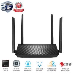 Bộ phát wifi Asus RT-AC59U V2 (Chuẩn AC/ AC1500Mbps/ 4 Ăng-ten ngoài/ Wifi Mesh/ 25 User)