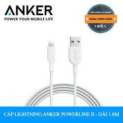 Cáp sạc ANKER Powerline II Lightning 1.8m - A8433