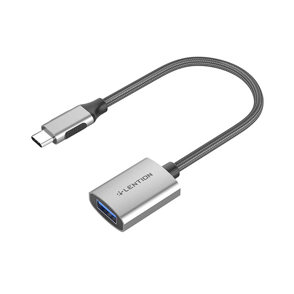 Bộ chuyển Lention C6 USB-C sang USB 3.0 (Màu bạc) Bộ chuyển Lention C6 USB-C sang USB 3.0 (Màu bạc)