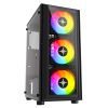 Vỏ máy tính KENOO ESPORT K300 - 3F Màu Đen (Mid Tower/ ATX)