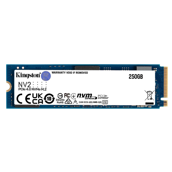 Ổ SSD Kingston NV2 250Gb (NVMe PCIe/ Gen4x4 M2.2280/ 3000MB/s/ 1300MB/s) Ổ SSD Kingston NV2 250Gb (NVMe PCIe/ Gen4x4 M2.2280/ 3000MB/s/ 1300MB/s)