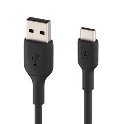 Cáp USB Type-C Belkin 12W vỏ nhựa 2M (Màu đen)