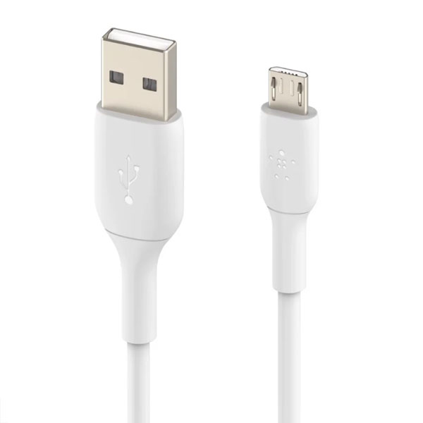 Cáp sạc nhanh Micro USB Belkin 7.5W 1m (Màu trắng) Cáp sạc nhanh Micro USB Belkin 7.5W 1m (Màu trắng)