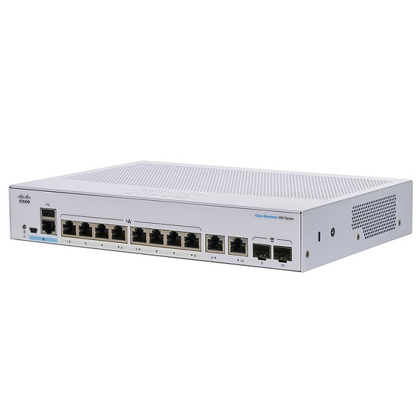 Switch Cisco CBS350-8T-E-2G-EU (Gigabit (1000Mbps)/ 8 Cổng/ 2 SFP/ Managed Switch/ Vỏ Thép) Switch Cisco CBS350-8T-E-2G-EU (Gigabit (1000Mbps)/ 8 Cổng/ 2 SFP/ Managed Switch/ Vỏ Thép)