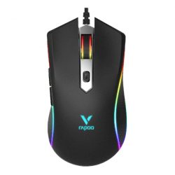 Chuột gaming Rapoo V28S Black (Đen/ LED RGB/ 6000 DPI/ 130g)