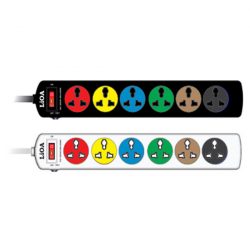 Ổ cắm điện Lioa 6DND3.2.10 (6 lỗ đa năng - 3m 10A)