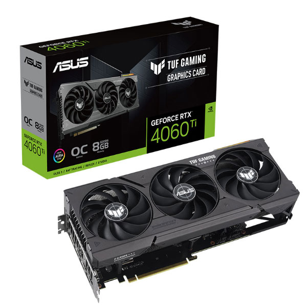 Card đồ họa Asus TUF Gaming RTX 4060 Ti GDDR6 OC Edition 8GB (GDDR6/ 128 bit)