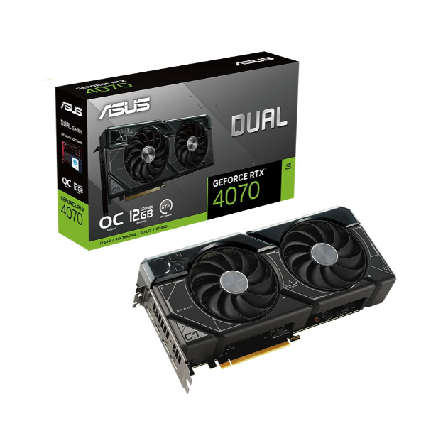 Card đồ họa Asus Dual Dual RTX  4070 EVO OC Edition (12GB/ GDDR6X/ 192 bit)
