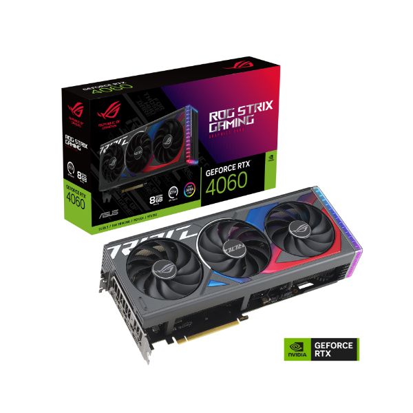 Card đồ họa Asus ROG Strix GeForce RTX 4060 OC Edition 8GB (GDDR6/ 128 bit) Card đồ họa Asus ROG Strix GeForce RTX 4060 OC Edition 8GB (GDDR6/ 128 bit)