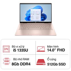 Laptop HP Pavilion x360 14-ek1048TU 80R26PA (i5 1335U/ 8GB/ 512GB SSD/14 inch FHD Touch/Win11/ Gold/ Vỏ nhôm/ Pen)