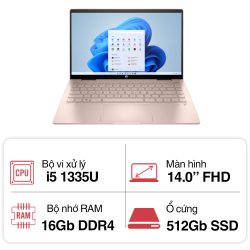 Laptop HP Pavilion x360 14-ek1049TU 80R27PA (i5 1335U/ 16GB/ 512GB SSD/14 inch FHD Touch/Win11/ Gold/ Vỏ nhôm/ Pen)