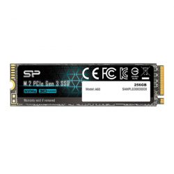 Ổ SSD Silicon SP256GBP34A60M28 A60 256G (NVMe PCIe/ Gen3x4 M2.2280/ 2200MB/s/ 1600MB/s)