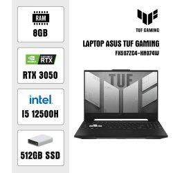 Laptop Asus TUF Gaming FX507ZC4-HN074W (i5 12500H/ 8GB/ 512GB SSD/ RTX 3050 4GB/ 15.6 inch FHD/ 144Hz/ Win11/ Grey/ Vỏ nhôm)