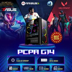 Máy tính PCPA G14 (i3 13100F/16GB/ 512GB SSD/RTX 3050/550W)